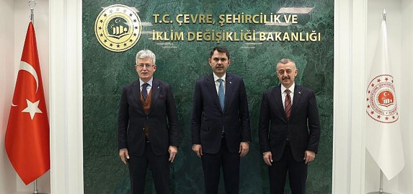 Başkan Büyükakın, Bakan Kurum ile görüştü