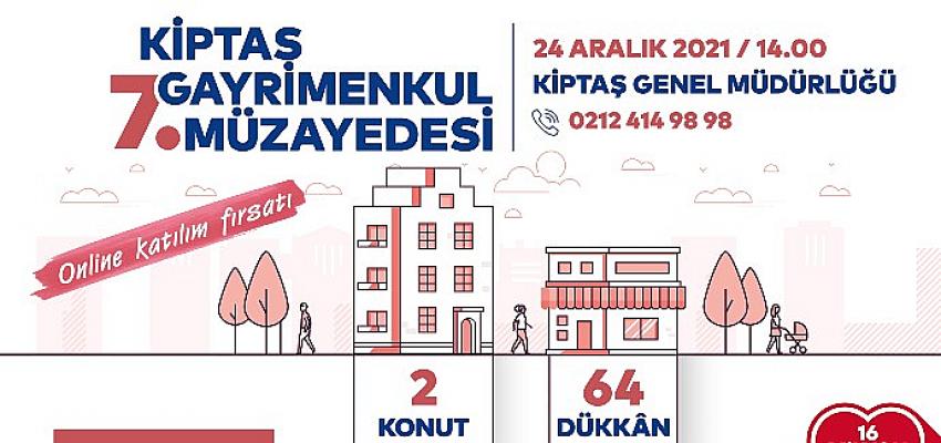 Kiptaş 7. Gayrimenkul Müzadeyesi 24 Aralık’ta